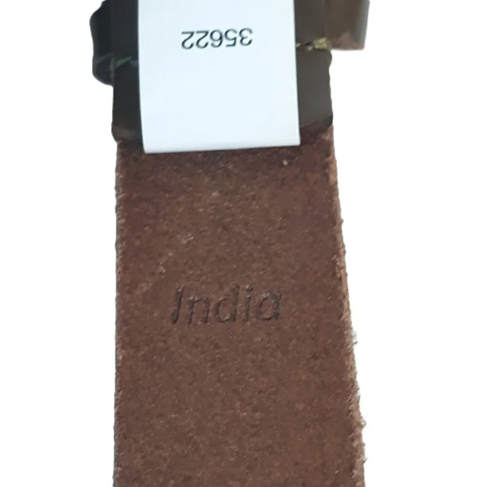 Timberland Dark Khaki 30mm Wrap Keeper Belt XL Minimalist Neutral Office